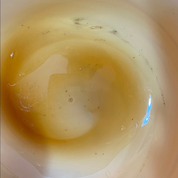 Beautiful Art Glass HandBlown Scalloped Edge Swirl Centerpiece Bowl Vase Tan - Picture 4 of 8